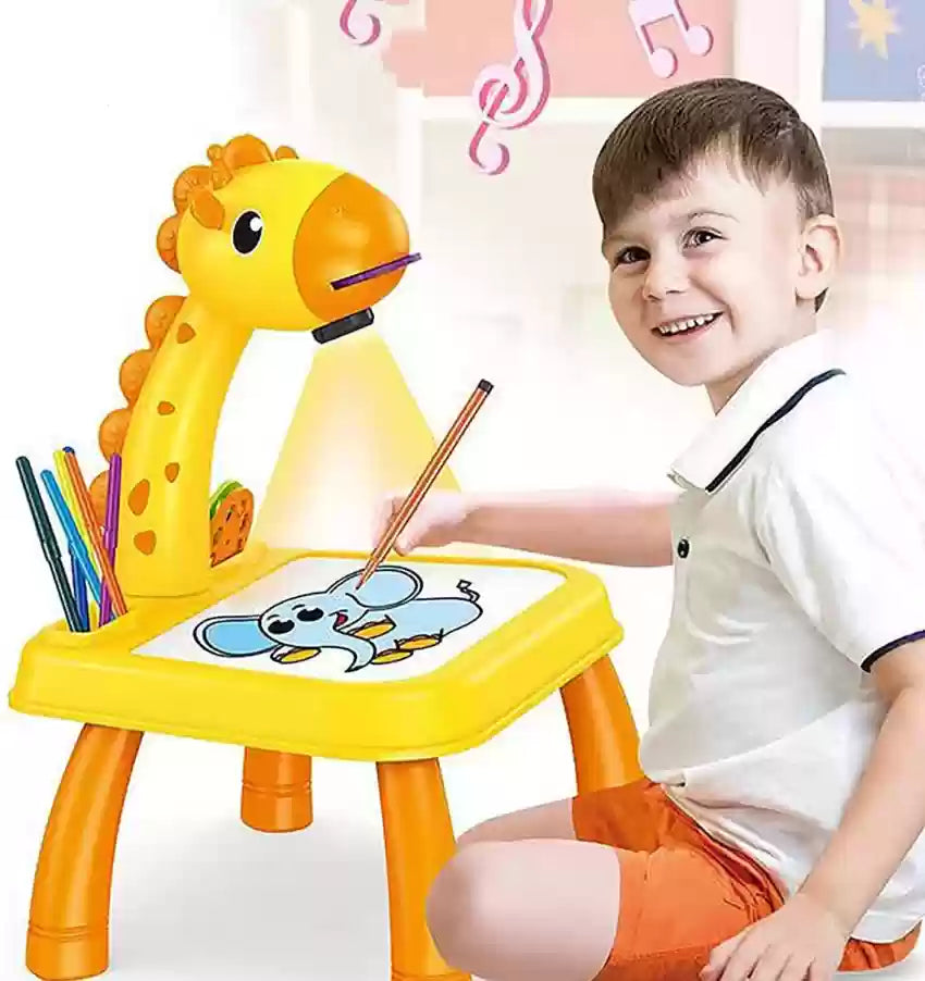 Mini Led Projector Art Drawing Table with Music